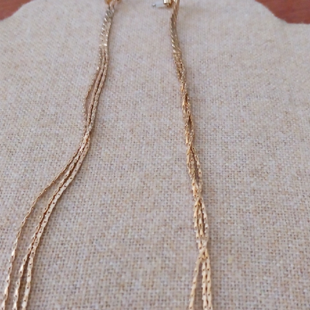 Gold Snake Chain Shoulder Dusters Earrings
